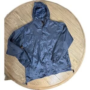 Cabela's Outdoor Gear Windbreaker Packable Jacket Men's Size L Tall Blue